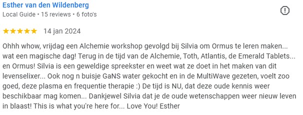 ormus levenselixer maken